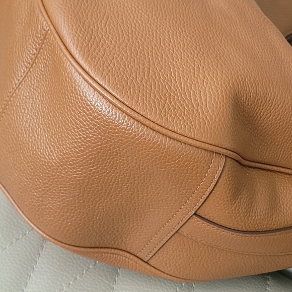 Coach Harley Hobo In Pebble Leather Gold/Brown F38259 - Picture 12 of 16